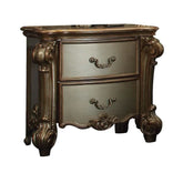 Vendome Gold Patina & Bone Nightstand Model 23003 By ACME Furniture